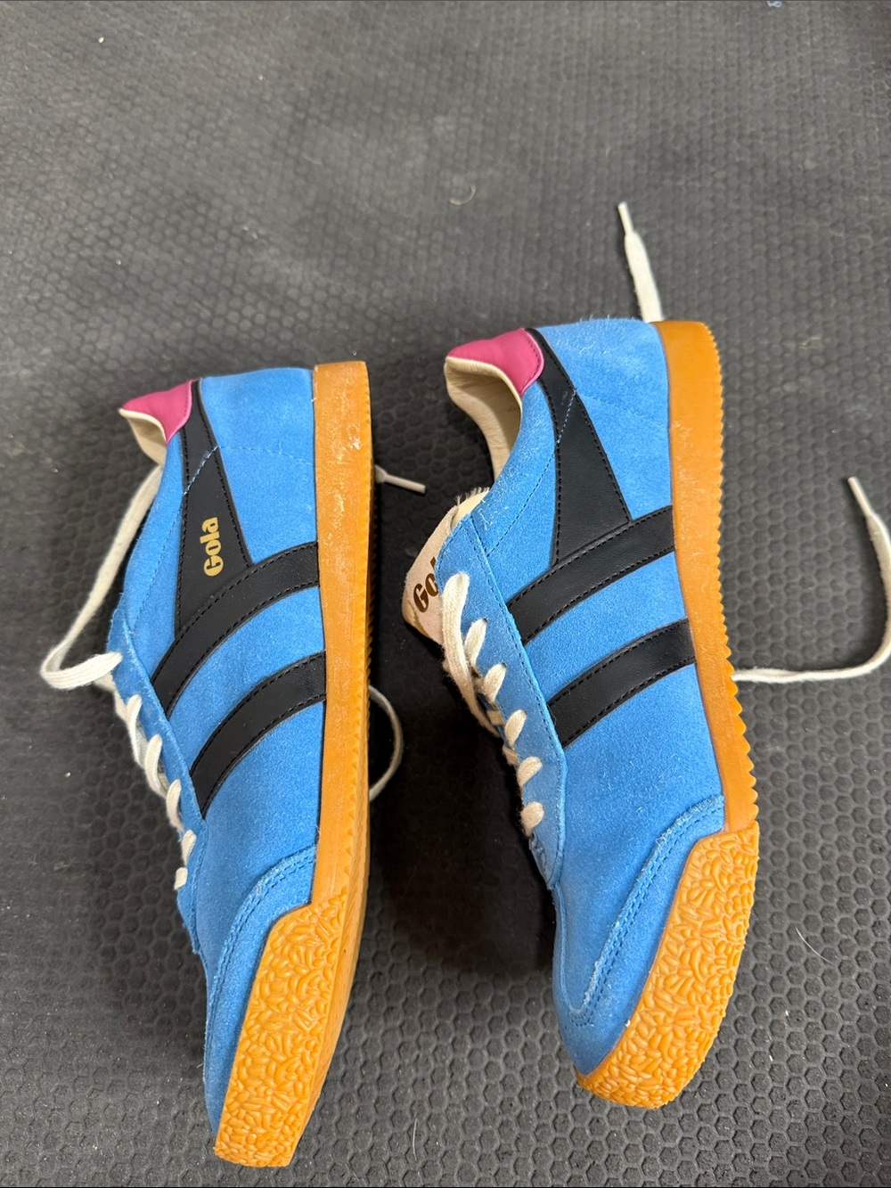 Gola women’s Blue Suede Elan Sneakers - Picture 7 of 7